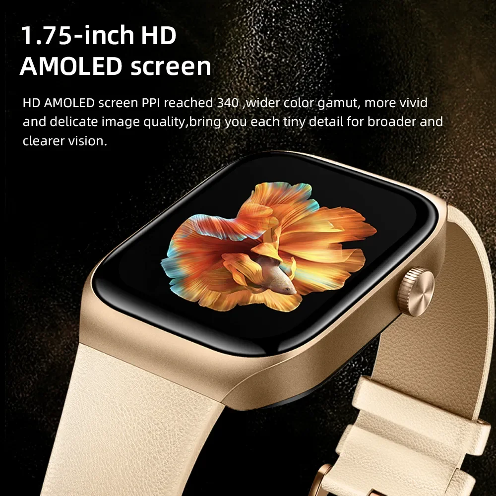 Mibro T2 Ʈġ GPS Ŵ 1.75ġ AMOLED HD ȭ ݼ ü а  300mAh ͸ AOD 2ATM   ȭ    Ʈġ