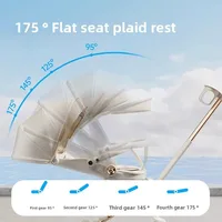 Poussette double pliable et légère pour bébé, Double siège, paysage haut, pour nourrissons, réversible, assis, voyage, pratique 5