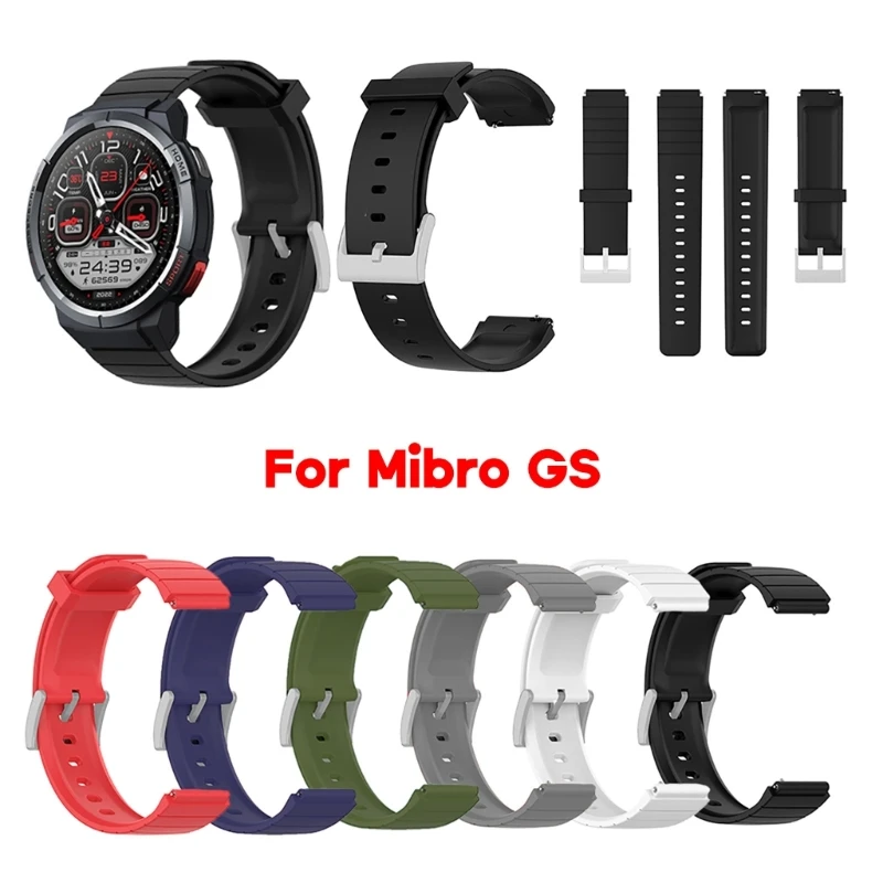 

Быстросъемный ремешок для умных часов, мягкий браслет с защитой от царапин, модный браслет, совместимый с Mibro GS, удобный ремешок