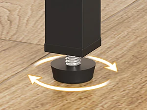 wood and metal bookshelf