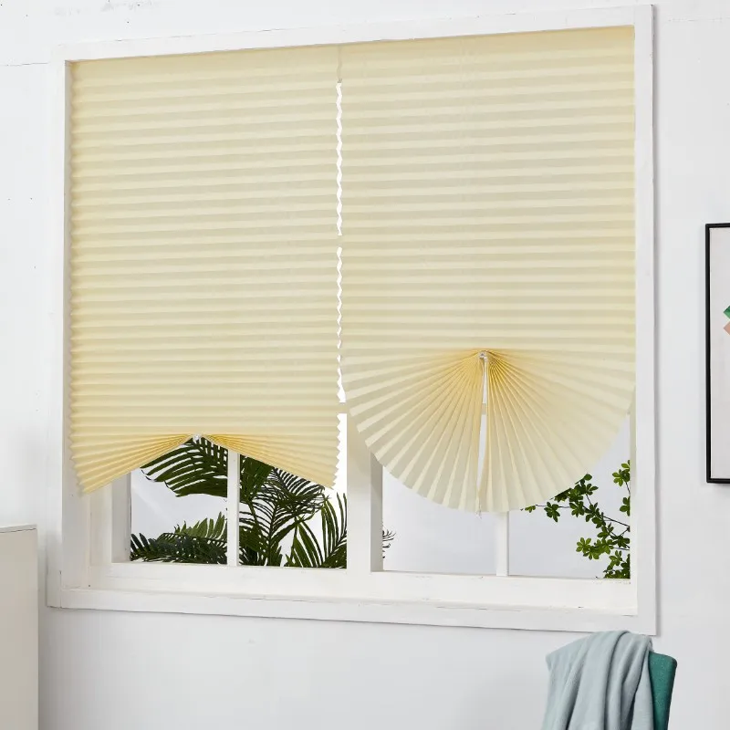 thumbnail image 1 of Persianas adhesivas para ventanas, cortinas plisadas, persianas cebra, cortinas opacas enrollables para dormitorio, sala de estar, balcón, decoración del hogar, 1 of 5