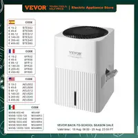 VEVOR Evaporative Humidifiers Mist-Free Cool Moisture Humidifier&Air Purifier for Whole House up to 473.6 sqft for Bedroom Home 1
