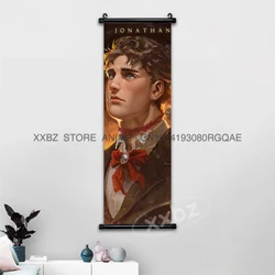 JoJo's Bizarre Adventure Anime Wall Art Canvas Scroll - Dio and Jonathan Epic Decor Poster - 30x90cm(12x36inch) (Jojo1 - 6)