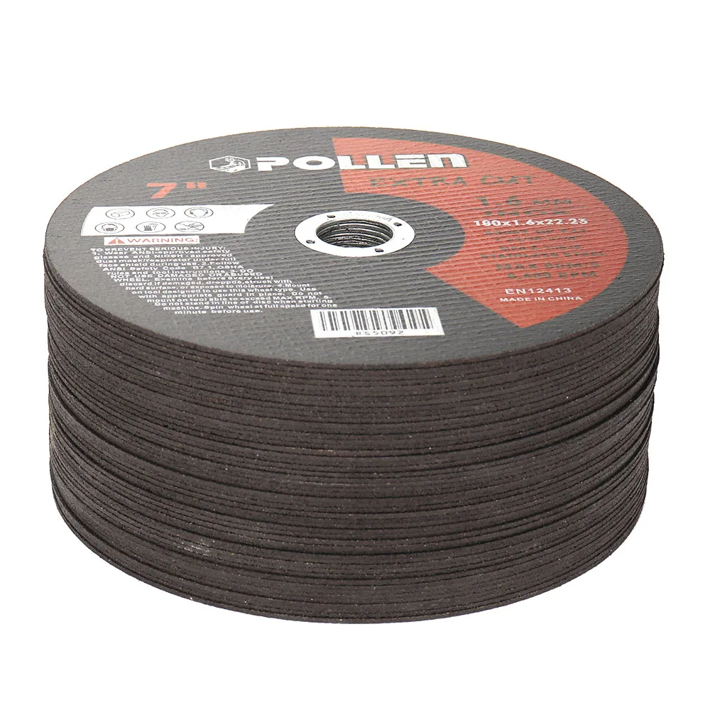 180mm Resin Cut Off Wheel 7 Inch Metal Cutting Disc Angle Grinder Saw Blade for Metal Stainless Steel Iron PVC Cutting NuoDunco cutting disc cutting blade saw blade