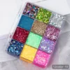 24 Colors Chunky Glitter Face Body Gel Sequin Eyeshadow Palette Lips Nails Hairs Makeup Shimmer Body Glitter Primer Gel 4