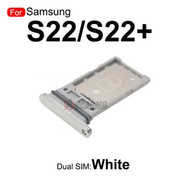 Dual SIM Card Tray Slot Holder Replacement (Dual SIM--White)
