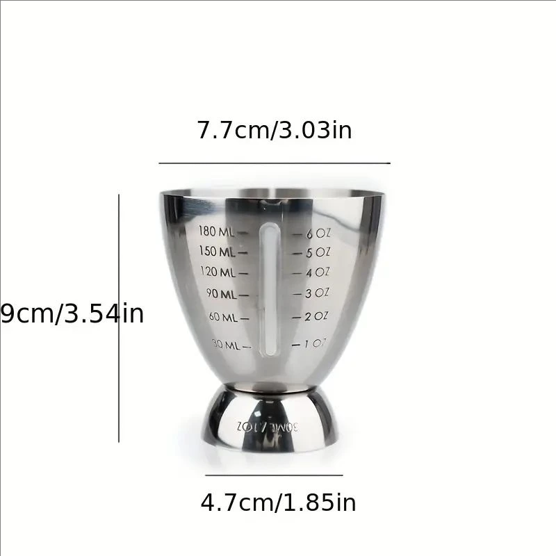Bar Cocktail Jigger Measured Double 1-6 oz Measuring Jiggers Stainless Steel tools Cup shaker