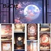 2m*100mm/Roll Ancient house PET Tape  For Sticker Scrapbooking Journal Card Making Stationery 4