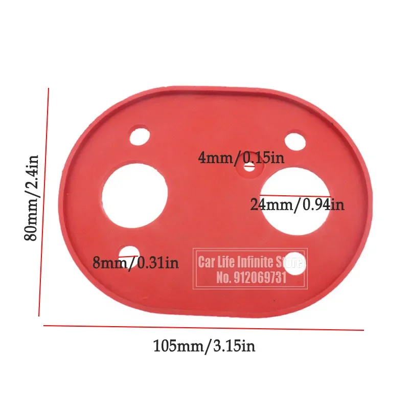 Car Heater Gaskets Base Rubber Pad Diesel Parking Heater Mounting Pad For Eberspacher/Airtronic D2 D4 for Webasto/Air Top 2000