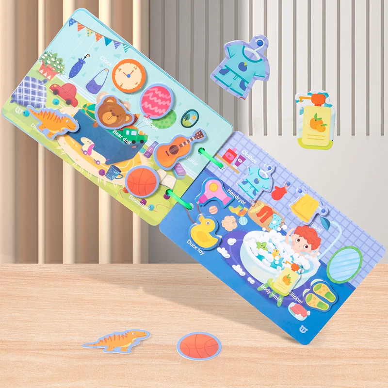 New Children's Paper Enlightenment Cognitive Quiet Book Toy 3+Baby Puzzle Early Education Fun Hands on Science and Education Toy 3