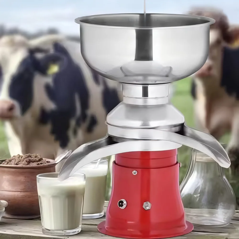 Electric Milk Skimmer - Stainless Steel Centrifugal Separator for Home Use, Butter & Cream Maker, Skim Milk Machine, Easy Clean