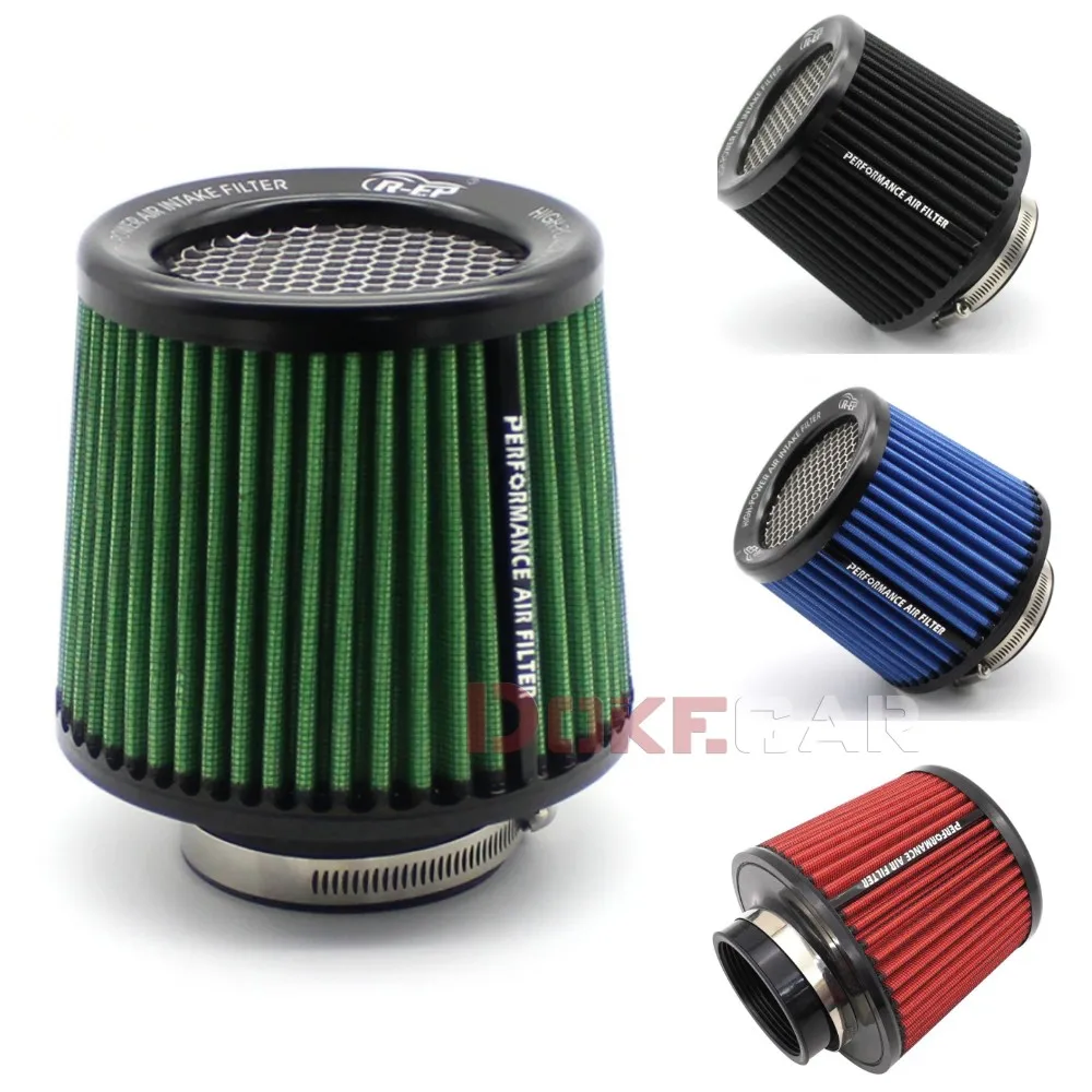 Universal High Flow Cold Cone Air Intake Filter for Racing Sport Car Engine 2.5/3/3.5/4inch