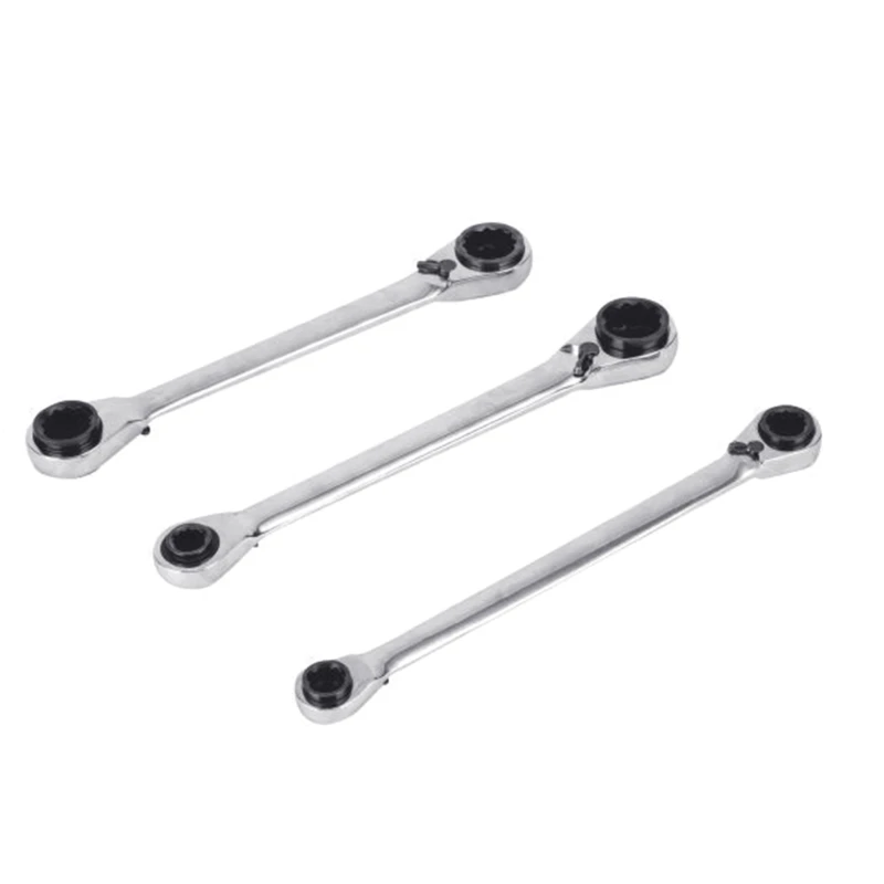 

4 in 1 Ratchet Spanner Vanadium Steel Double Twin Ended Ratchet Wrench
