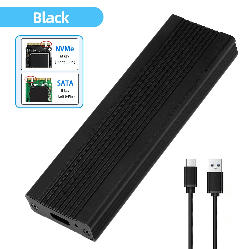 M.2 NVME NGFF SSD ̽, ָ Ʈ ̺ Ŭ, B + M/B/M Ű HDD SSD ̽, M.2 SSD 2230/2242/2260/2280, 10Gbps