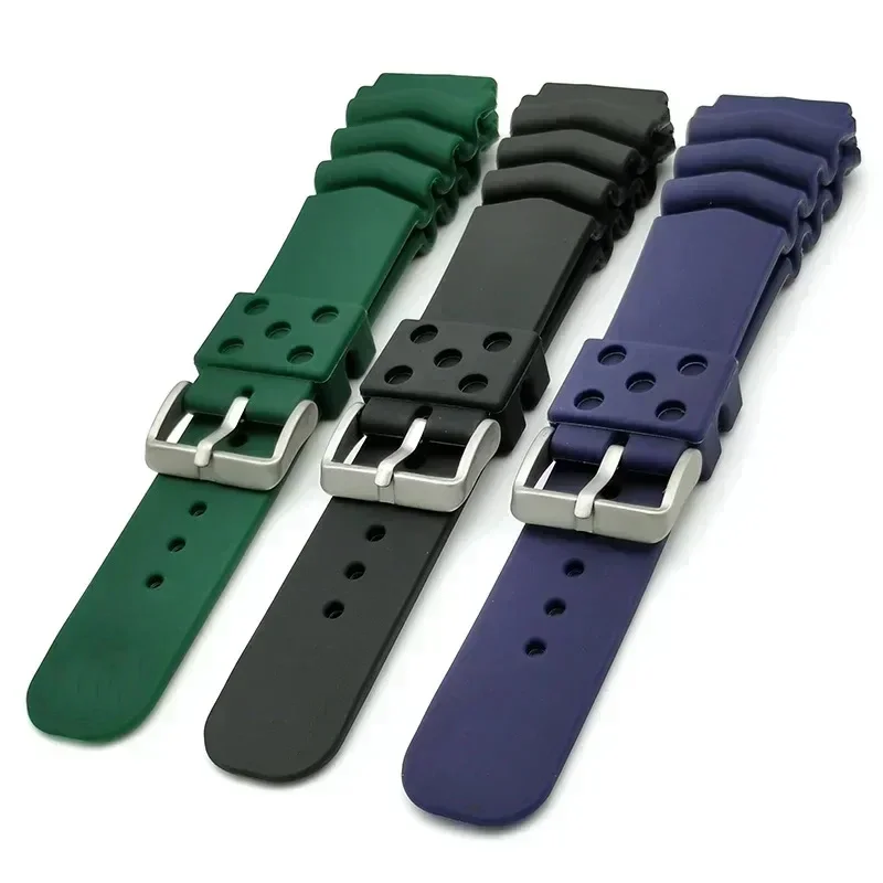 Durable Waterproof Silicone Resin Watch Band - Soft, Sporty Bracelet Accessory