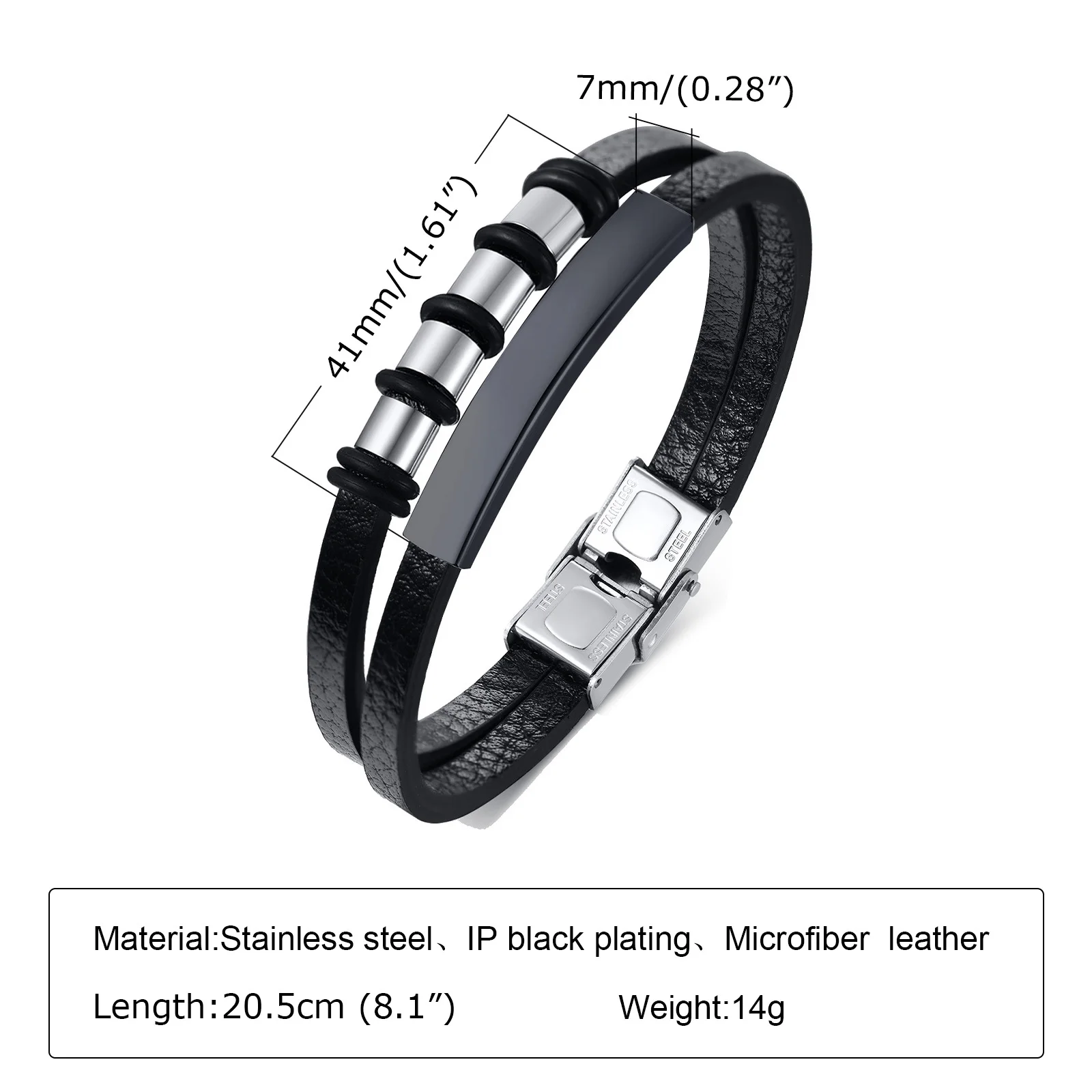 Medical Alert Bracelet For Allergies & Emergencies - SOS ID Engraved Stainless Steel