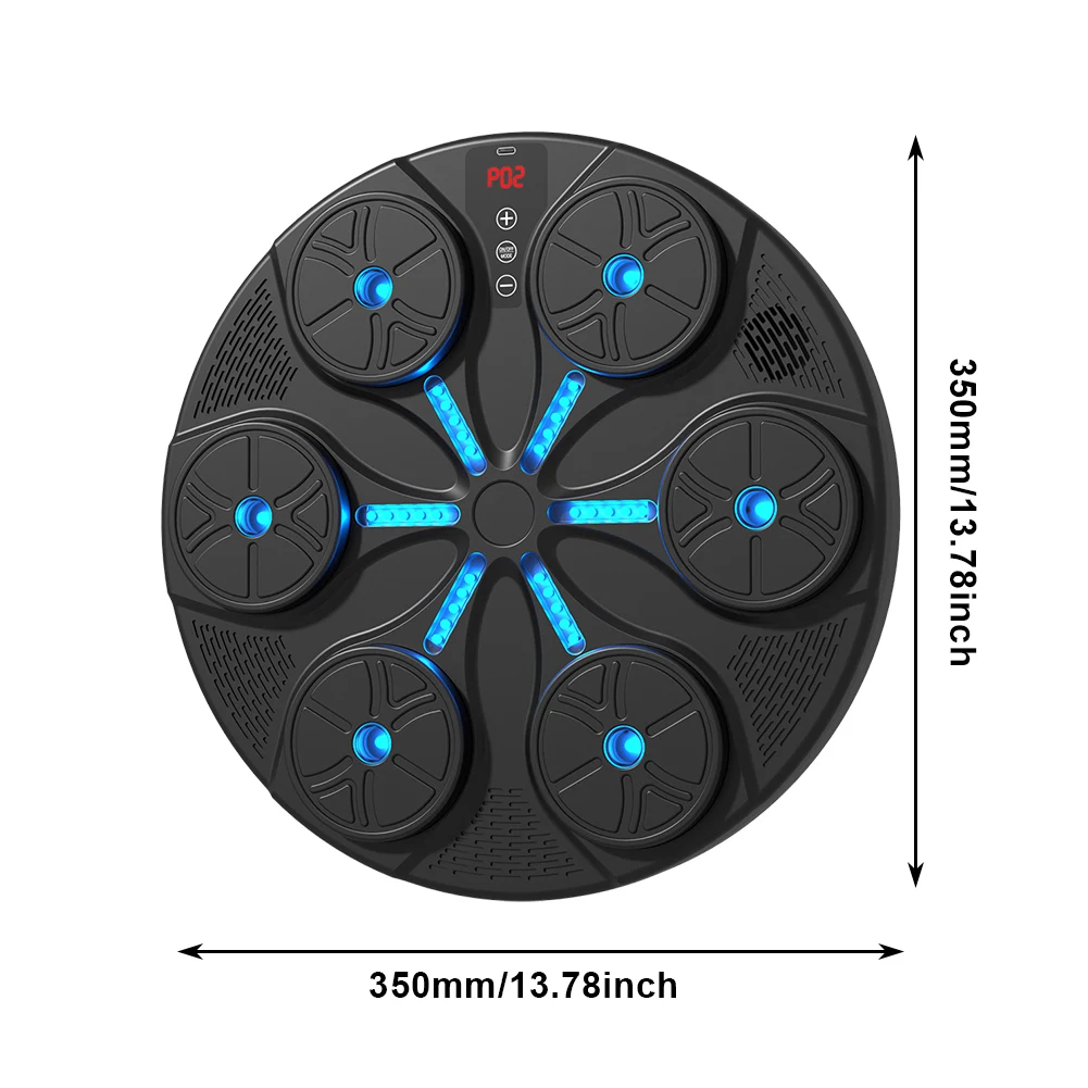 Music Boxing Machine Boxing Reaction Wall Target Type C USB Charging Training Puncher Equipment Gloves for Kids Adults music boxing toys