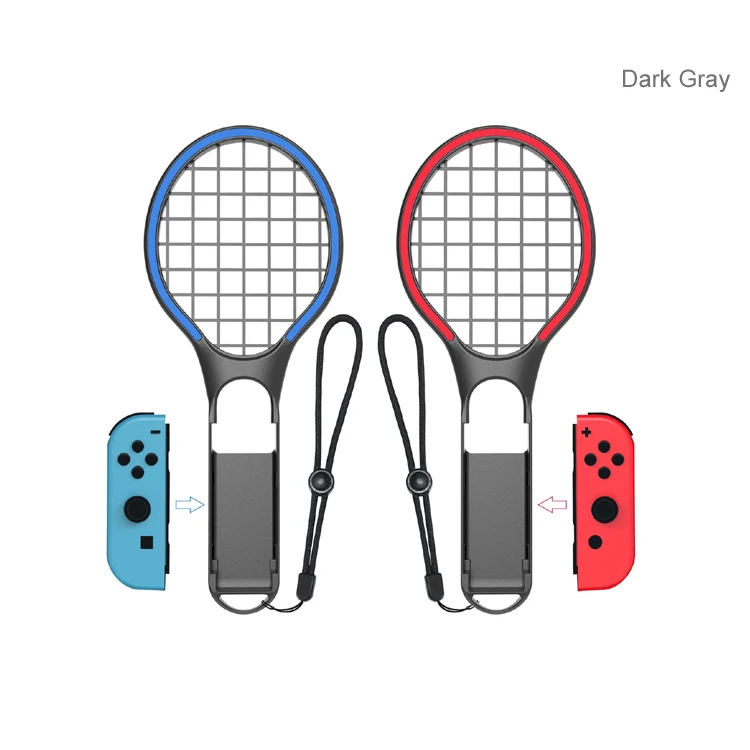 Tennis Racket for Nintendo Switch OLED Joy-Con With Adjustable Wrist Straps Tennis Racket Handle Holder Sports Game Accessories