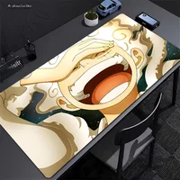 Anime One Piece Gear-5 L-Luffy Mouse Pad Large Mouse Mat Pink Office Desk Mat Laptop Gaming Large Mousepad 1