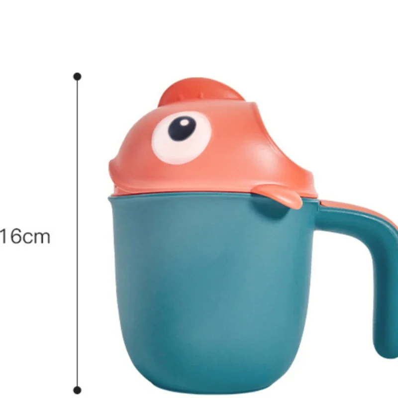 Bagno per bambini Soffione doccia Tazza per risciacquo Squalo cartone animato Simpatico giocattolo da bagno per 0-6 anni Accessori da bagno portatili per neonati - immagine 6