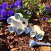 Bee Insect Drinking Cup Colorful Resin 5 Flower Beekeeping Drinking Fountain Cup Bee Drinker Cup Garden Feeding Drinker Decor 6