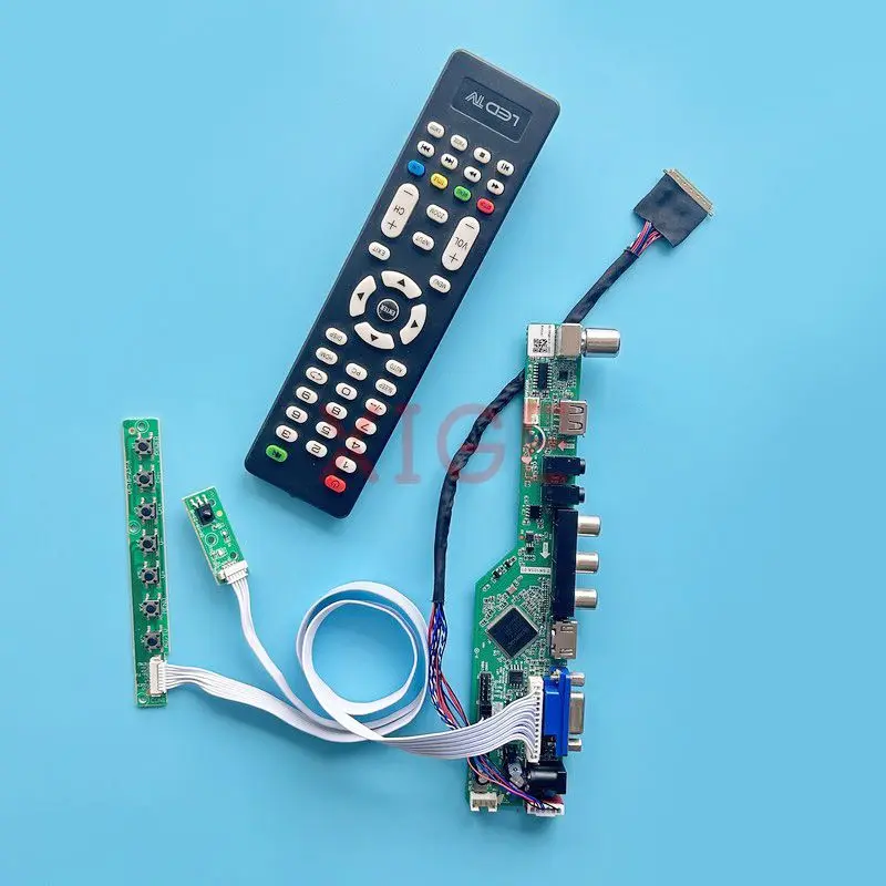 

LCD Driver Controller Board Fit HT101WSB M101NWT2 M101NWT4 10.1" 1024*600 USB+AV+HDMI+VGA LVDS 40-Pin Laptop Panel TV Analog Kit