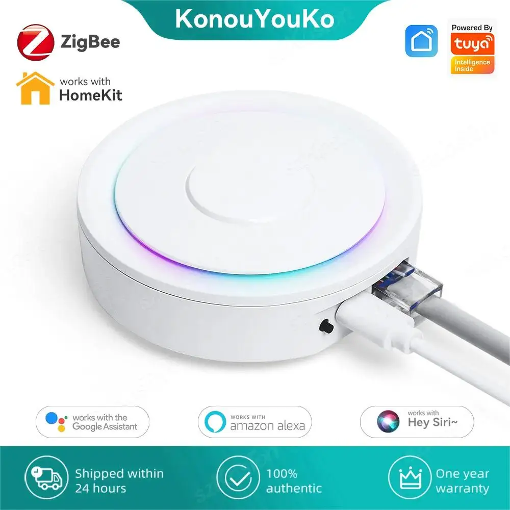 Zigbee 3.0 Gateway Hub Works with Homekit Tuya Smart Home Bridge Smart Life Wireless Remote Voice Control for Alexa Google Home