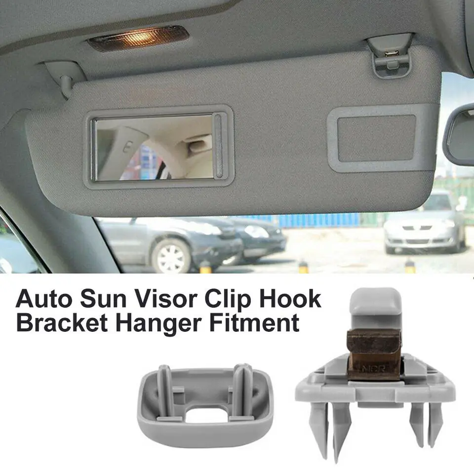Clip Parasol Para Audi - Pack De 2 Piezas, Compatibles Con A8, A6, A4, A3, Q7, Q5, Color Gris