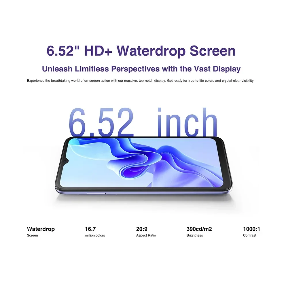 DOOGEE N50 Pro Global Smartphone Android 13 8GB+256GB 50MP Ai Main Camera 4200mAh Fast Charge Mobile Phone 6.52