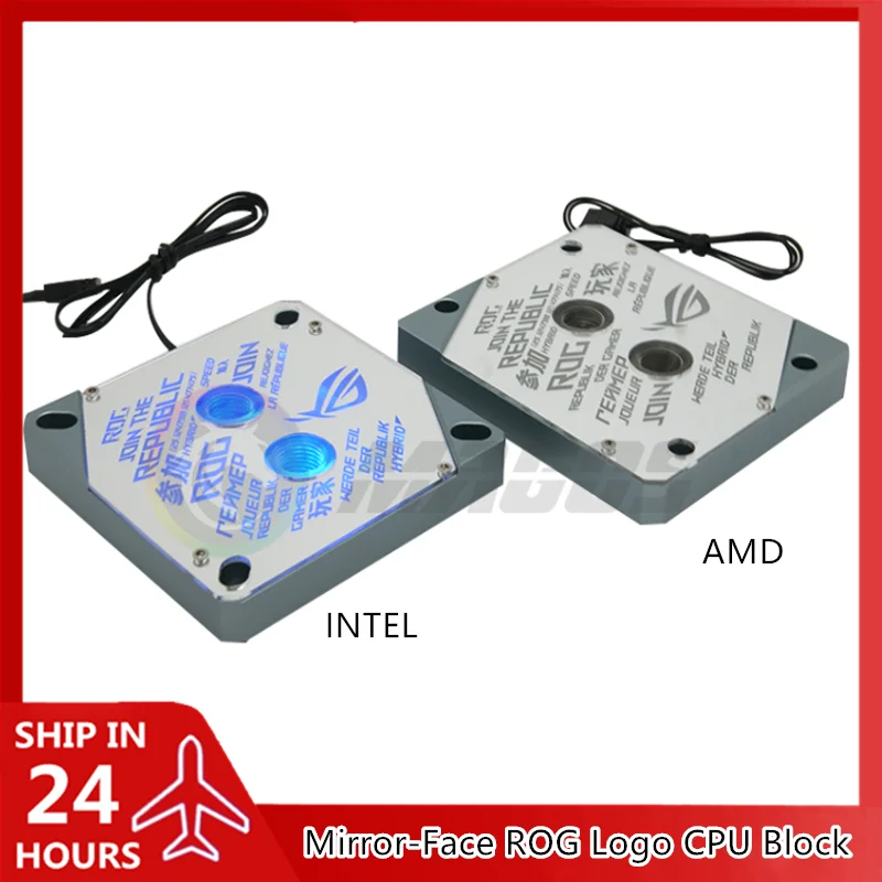LGA1700 CPU ウォーターブロック AM5 ウォータークーラー 1800 ARGB 5V