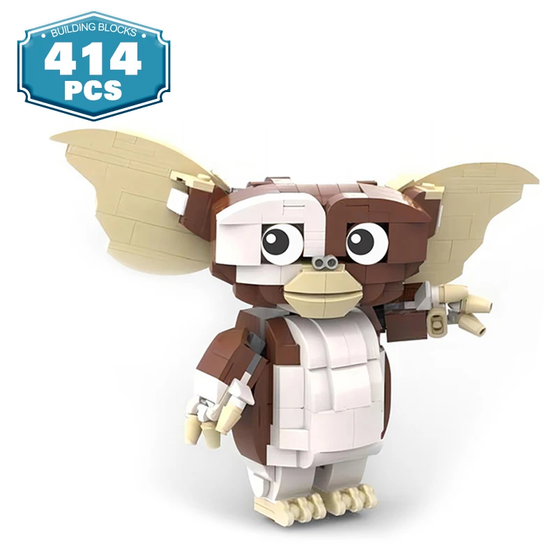 

Фигурка героя MOC из игры Gremlinsed Gizmoes, экшн-фигурка эльфов, строительные блоки, комедия, фильмы ужасов, киски, подарок на Хэллоуин, детская игрушка
