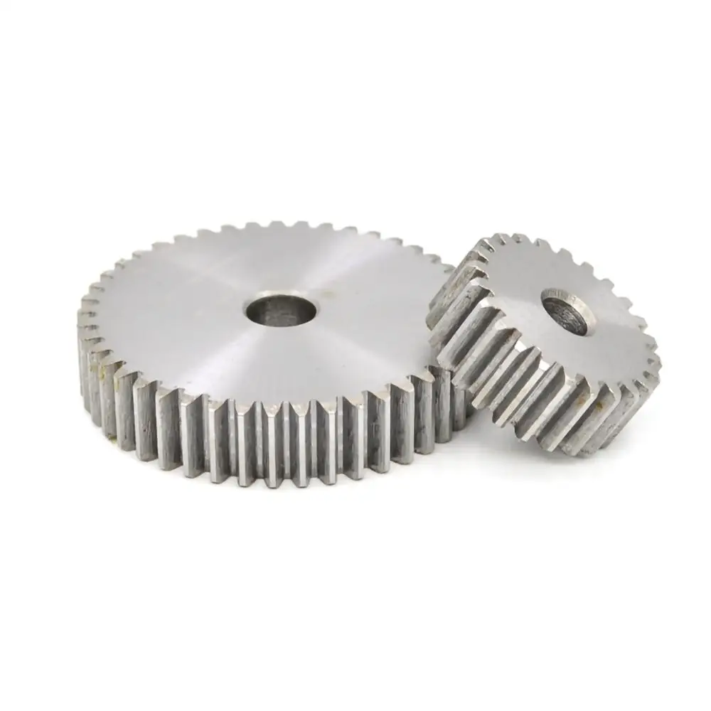 1Pcs 1 Mod Spur Gear 71-85 Tooth Metal Mechanical Transmission Pinion Gear 45# Carbon Steel Thick 10mm
