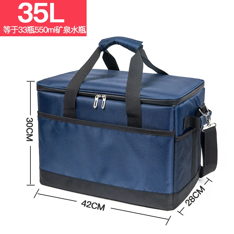 Großvolumige Isolierbox, dicke Isoliertasche, wasserdichte Picknicktasche, Outdoor-Kühlbox, Lebensmittel-Lieferbox und Takeaway-Box – Detail 6