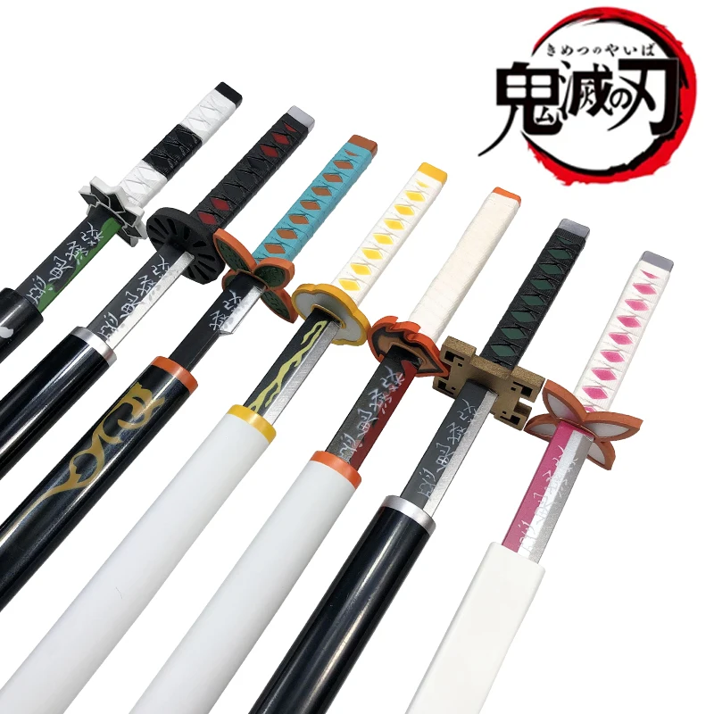 Anime Original Demon Slayer Katana Cosplay Weapon  Sword Kochou Kanae Kyoujurou Tanjirou Swords 80cm 6