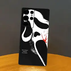 Ghostface Scream Clear Phone Case - Sleek and Stylish Mobile Cover - Samsung S21 (Z1)