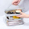 Transparent Cosmetic Bag Female Net Celebrity Large-capacity Travel Girl Portable Portable Waterproof Wash Bag Storage Bag Purse 2