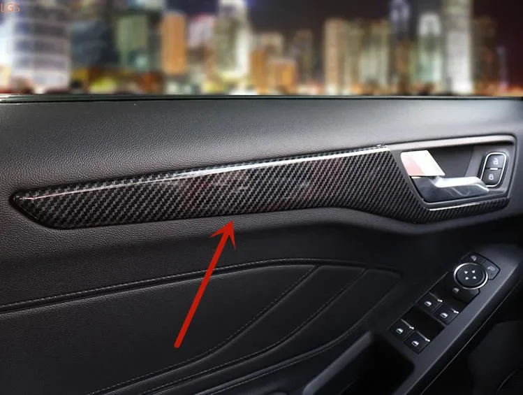 

Для Ford focus 2019-2020 нержавеющая сталь/фотосессия внутренняя отделка дверной панели Автомобильный Стайлинг