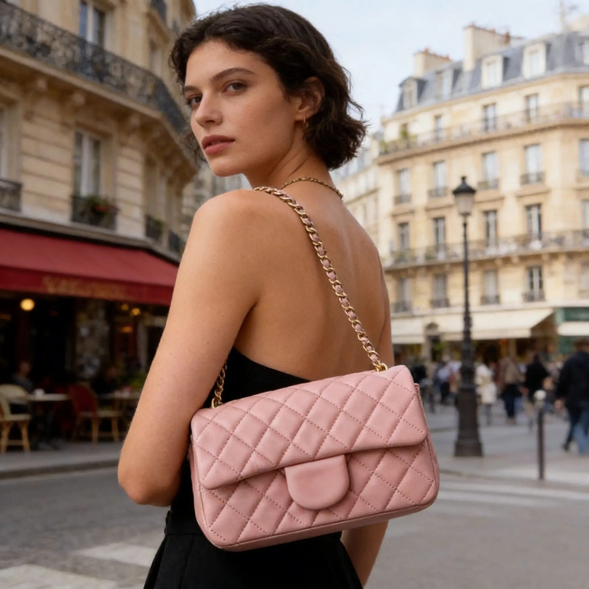 New Small Square Bag Leather oulder Crossbody Women's Bag Diamond Lattice Chain Design Women's luxury handbags