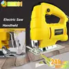 Electric Jig Saw Blade 6 Speed Adjustable Scroll Saw Woodworking Laser Power Tool Household Reciprocating Saw Woodworking Tools 1
