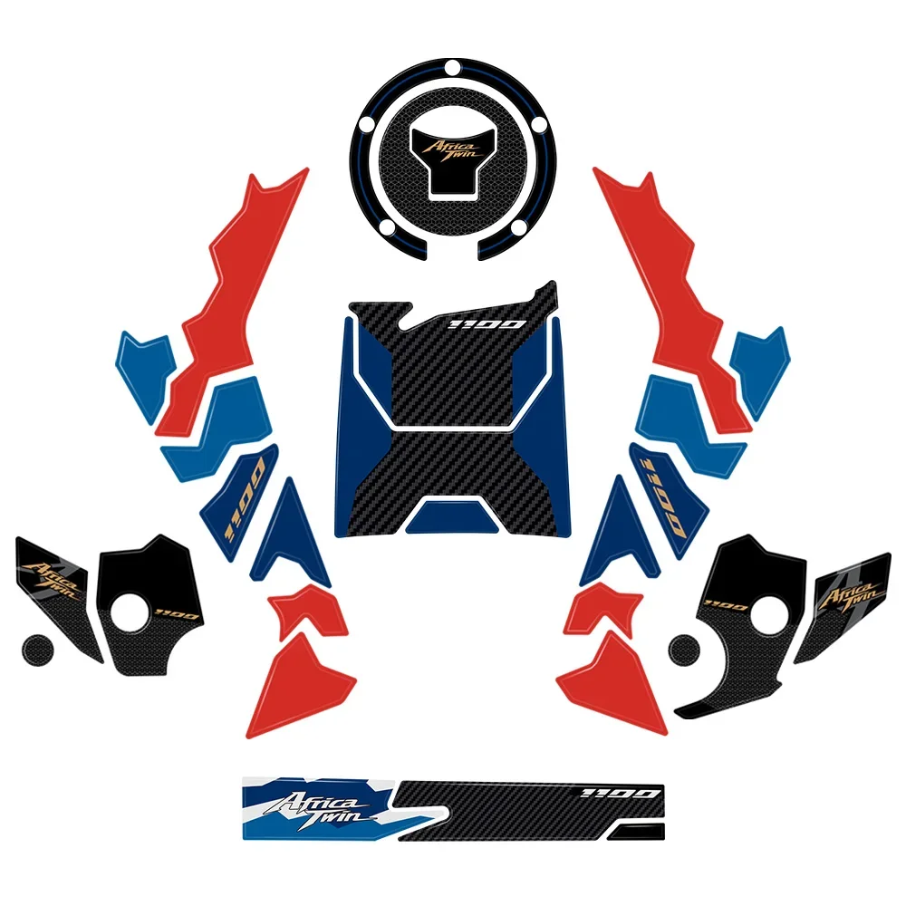 Motorcycle Side Protection Stickers For Honda CRF1100L Africa Twin Adventure Sports 2021 - High Quality Resin, Made In Italy - View #10