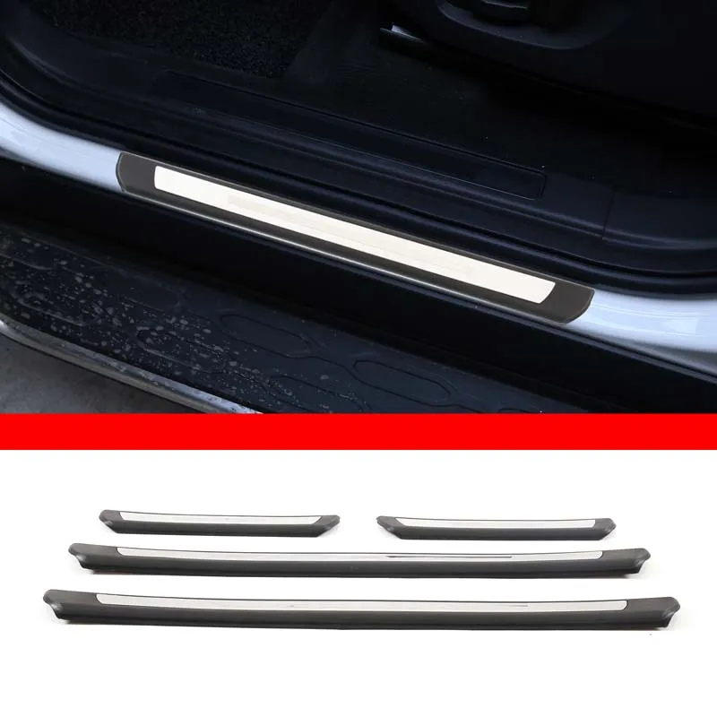 

For Land Rover Discovery Sport 2015-2018 Car Outside Door Sill Protector Plate Cover Trim Car Accessories 4Pcs