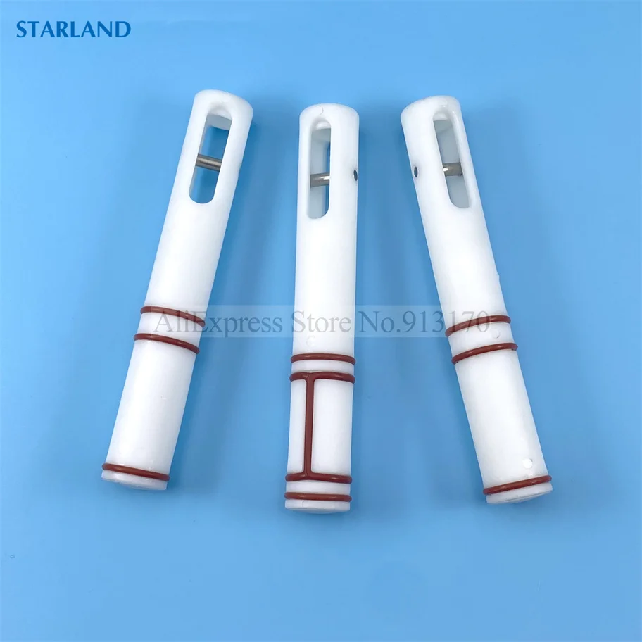 Piston Valve Stems Spare Parts 3 Pieces Valve Rods Of ZM Soft Ice Cream Machines Replacement Fittings With Red Sealing Rings