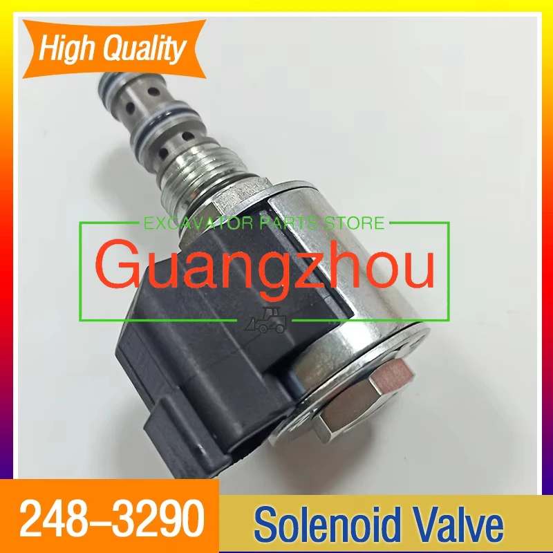 for Caterpillar 414E 416E 953C 248-3290 Engine Stop Solenoid 2483290 Higher Quality Excavator Accessories Solenoid Valve New