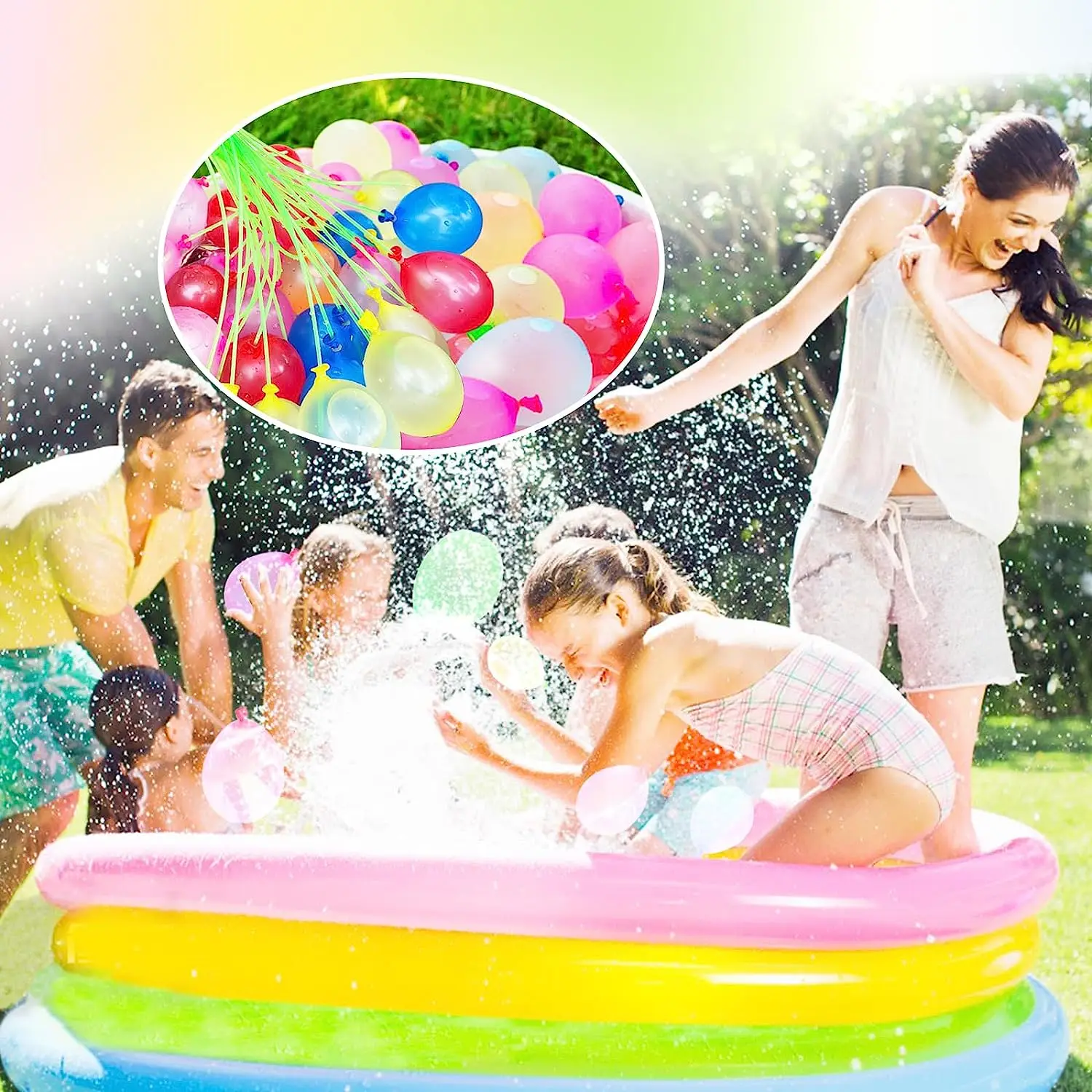 999pcs Water Balloons Quickly Filling Magic Bunch Balloons Bombs Instant Beach Toys Summer Outdoor Fighter Toys For Children