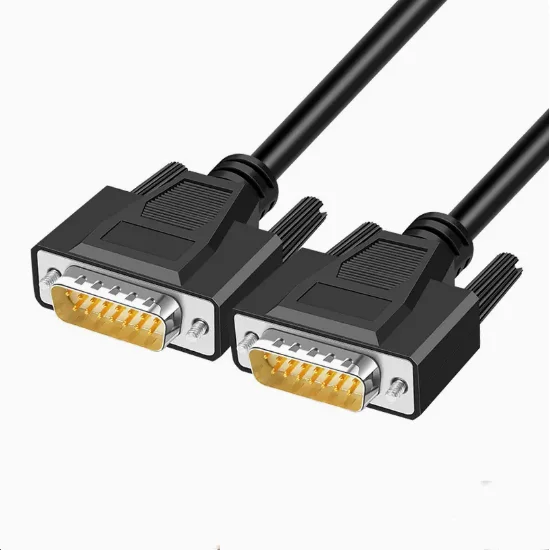 Cabo de Dados Db15 Macho para Fêmea Conector de 15 Pinos Linhas de 15 Pinos Porta Serial Cabo Paralelo Db15 - Imagem 2