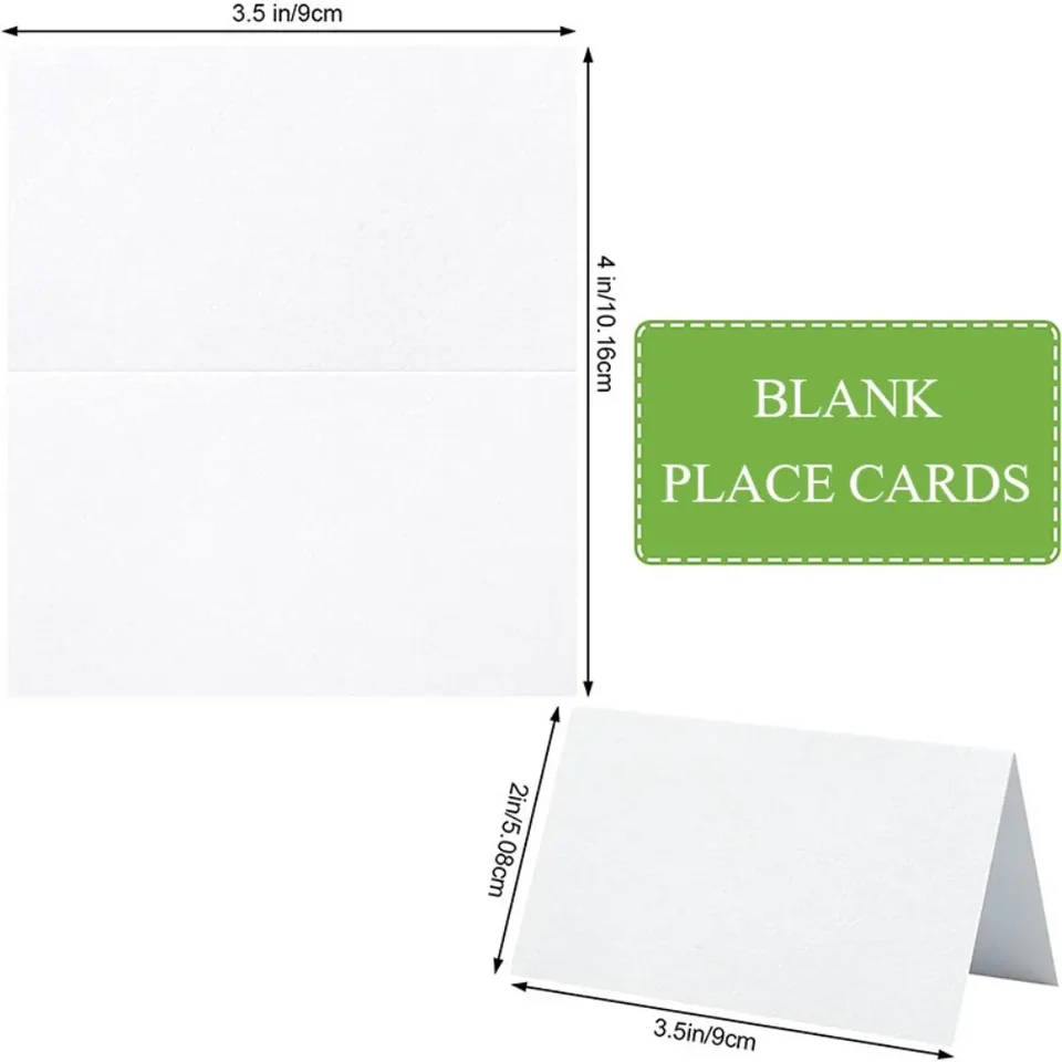 20/50/100pcs DIY Blank Wedding Seating Number Table Card Name Place Card  Birthday Party Sign in Classmate Dinner Seat Card - AliExpress, image size:960x960