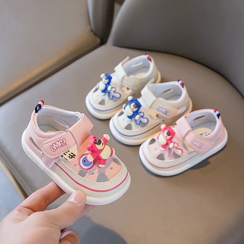 

Baby Walking Shoes 2023 Summer New Soft Sole 0-3 Year Old Boys/Girls Shoes Children Sandals Girls Little Kids' Shoes Kids Shoes
