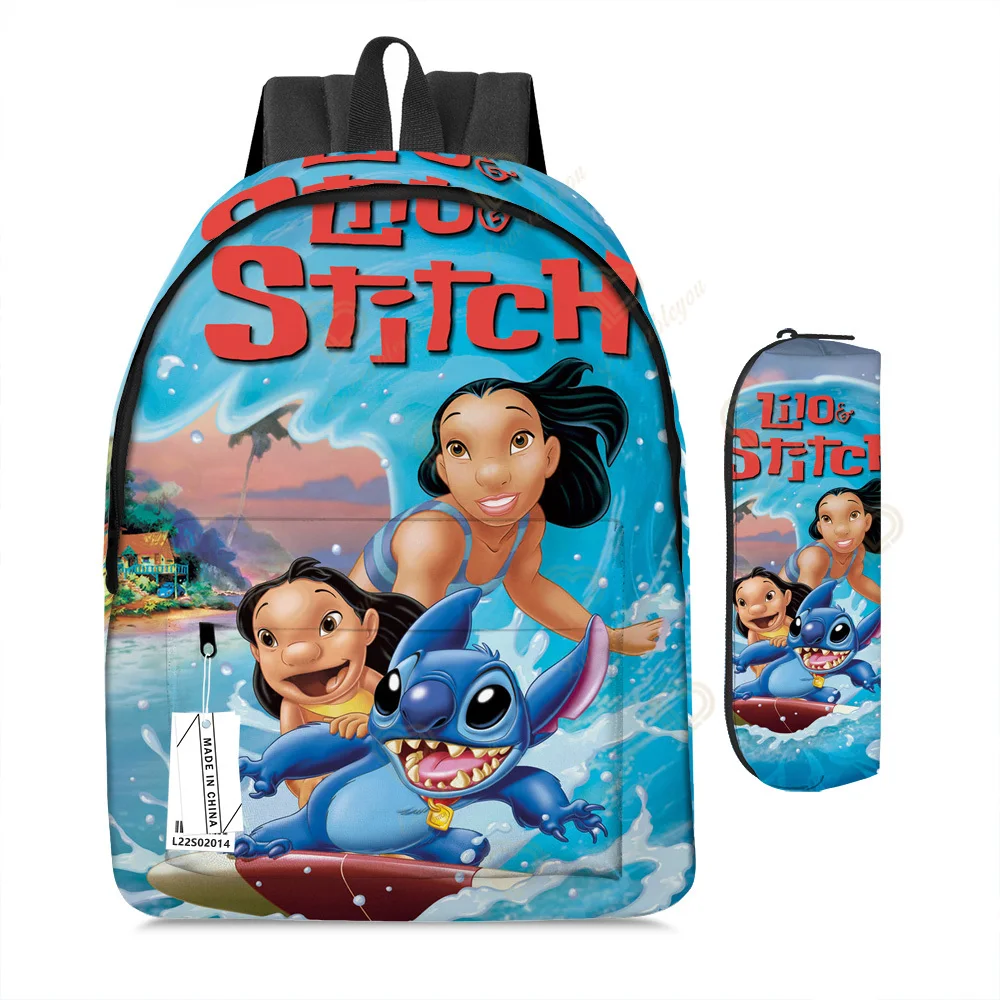 Mochila con estampado de dibujos animados de Disney Stitch para