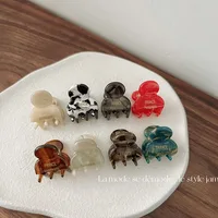 2Pcs/Set Mini 2cm Acetate Small Hair Claw Side Pins Acetate Hair Crabs for Girls Cute Hairpin Clips Women Hair Accessories - Image 6