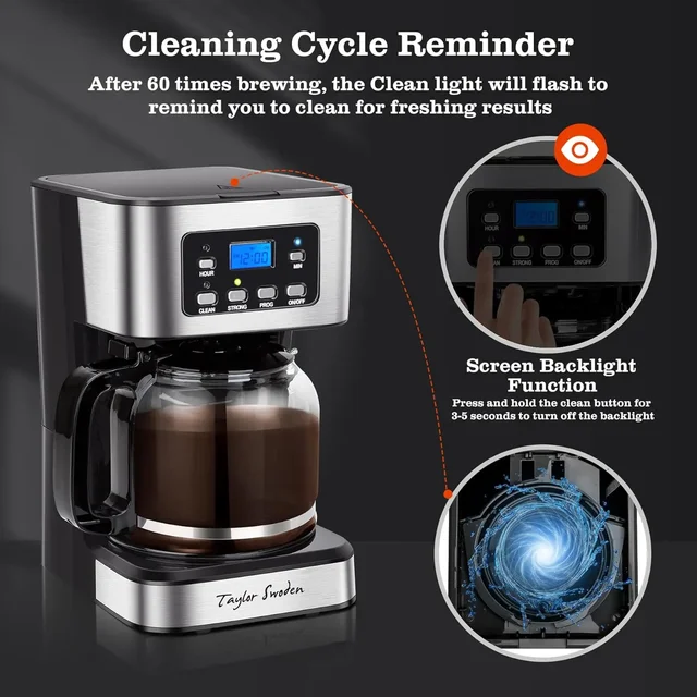 Programmable Drip Coffee Maker 6